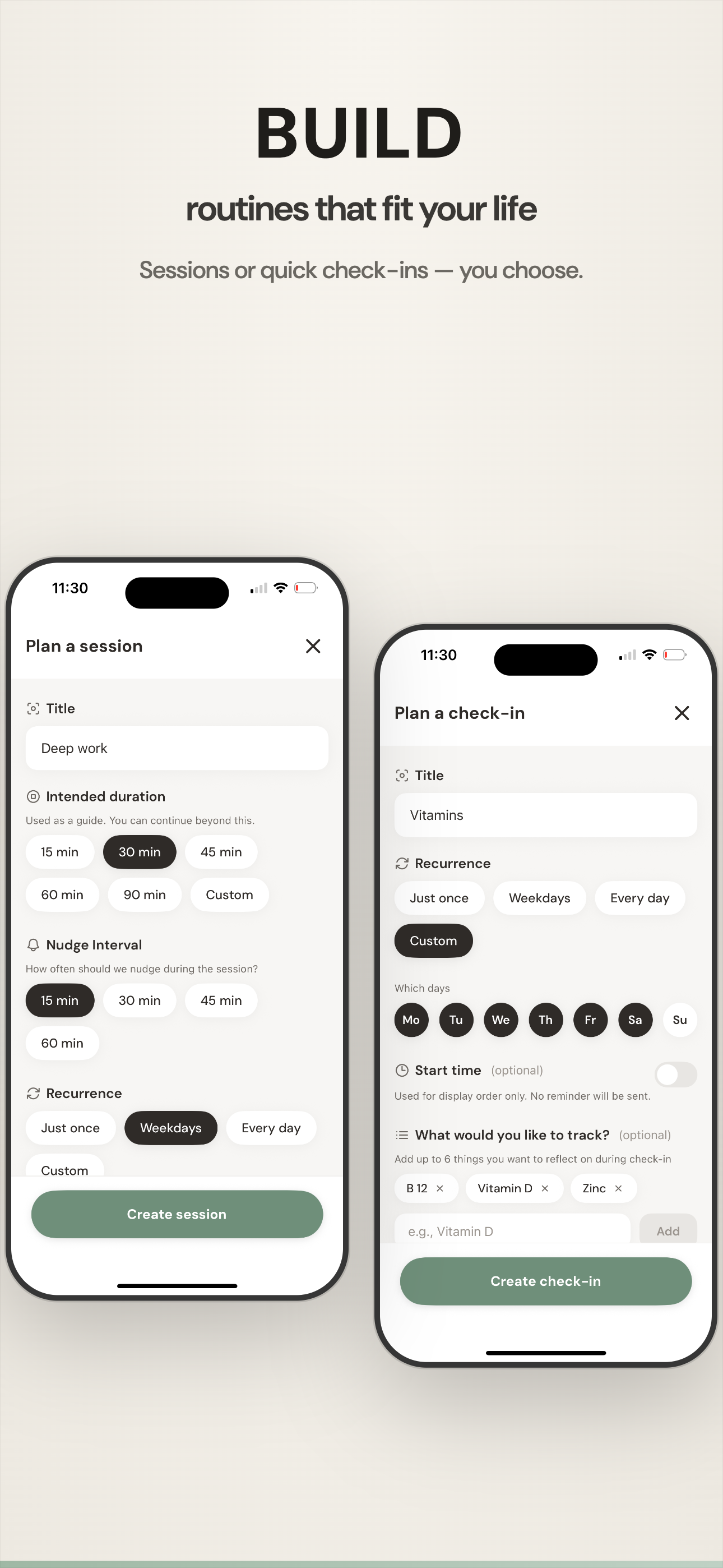 Build routines that fit your life